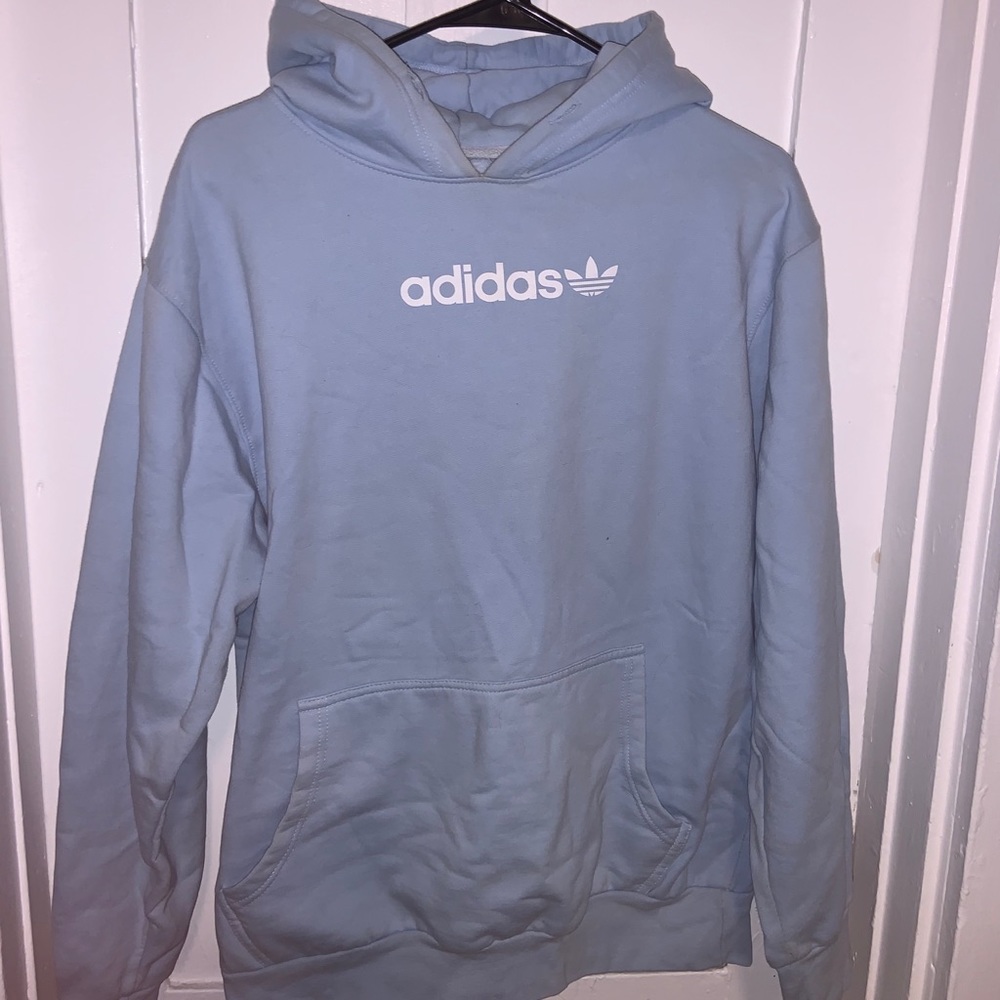 Baby Blue Adidas Hoodie
